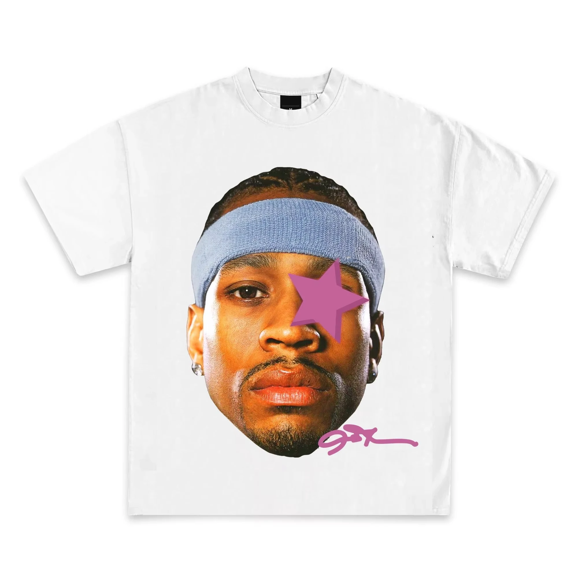 Popkultur Vintage Grafik T-Shirt Kollektion Amerikanischer Rap Basketball Streetwear Hip-Hop Y2K Premium Qualität Herrenbekleidung Kurzarm – Detail 5