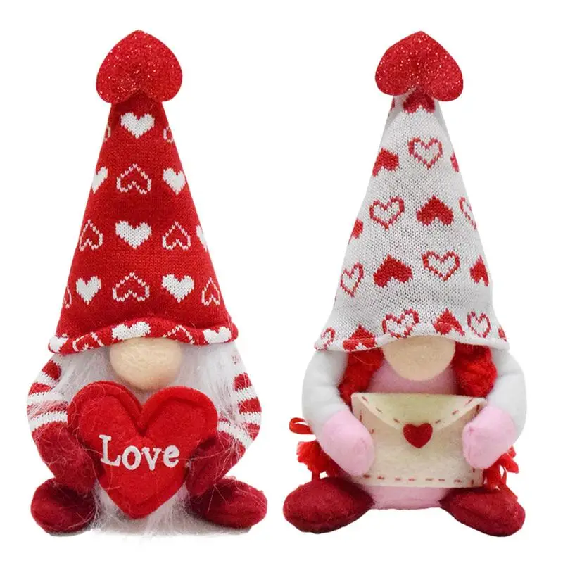 

Valentines Day Gnomes Plush Doll Valentine's Day Faceless Doll Pendant Gnome Dwarf Doll Decoration Home Decor Doll Pendant