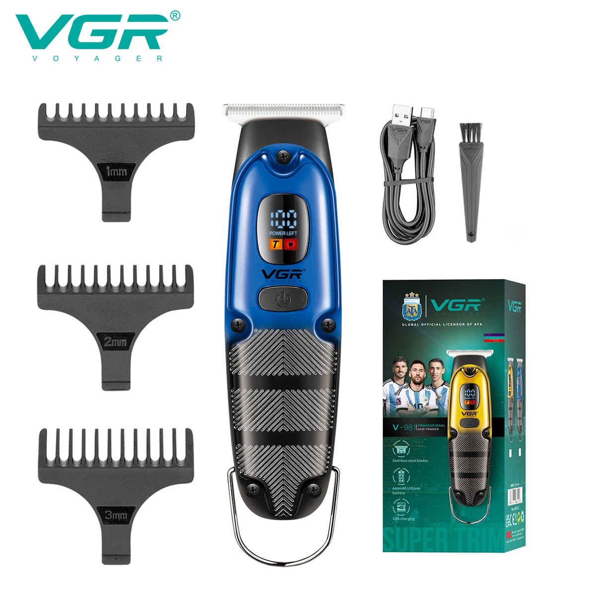 VGR الإسكان المعدني اللاسلكي الشعر المتقلب مقص الش...