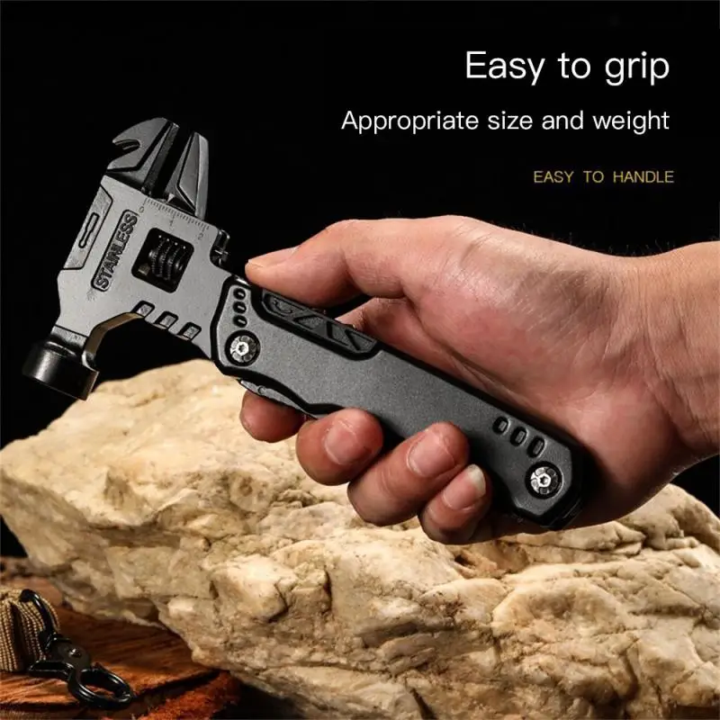 

Multifunctional Safety Hammer Outdoor HammerHousehold Multifunctional Tool Wrench Universal Folding Pliers Hand Tools