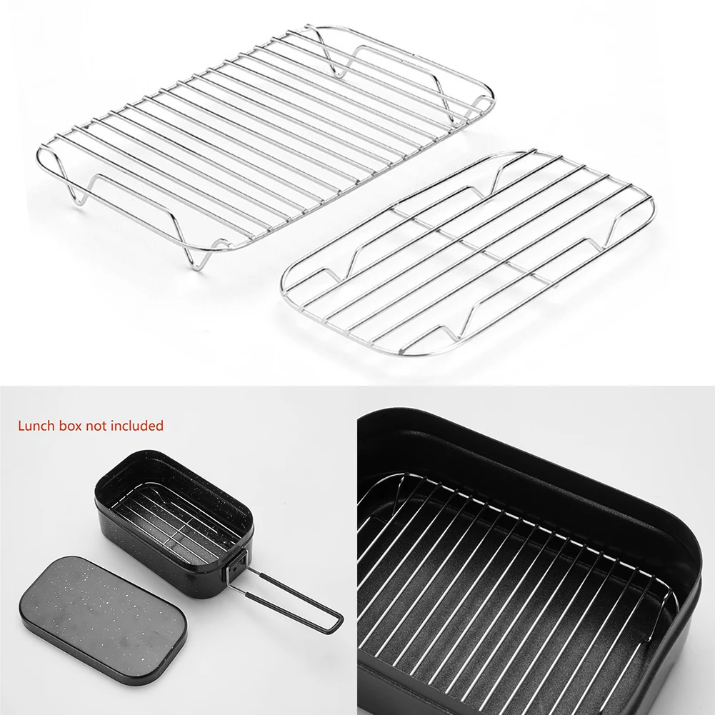 Description Picture 4 of itemCamping Lunch Box Steaming Rack Stainless Steel Cooking Rack Lunch Box Steaming Stand Outdoor Picnic Cookware for Hiking Fishing