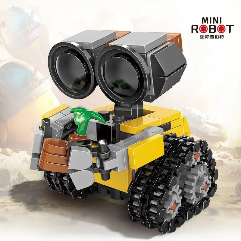 Modellino di robot classico MOC in mattoncini da costruzione, kit fai-da-te, gioco creativo di assemblaggio, regalo educativo per bambini. - immagine 3