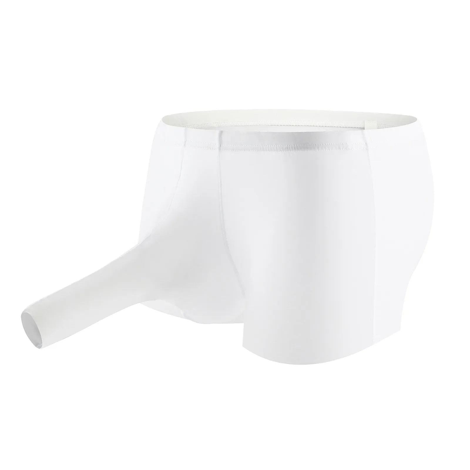 Wide Sexy Mens Elephant Underwear Boxer Bulge Pouch Male Panties Ice Silk Lingerie Shorts Sexy Underpants Трусы Мужские