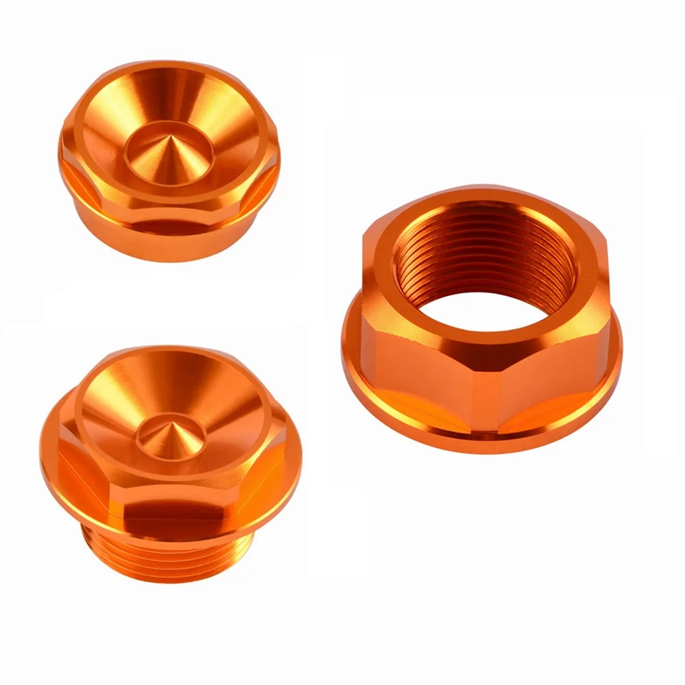 

NiceCNC For KTM 125 150 250 300 350 450 SX XC SX-F XC-F 2013-2014 Front Axle Nut Wheel Lock Nut Bolt & Rear Wheel Nut Motoross