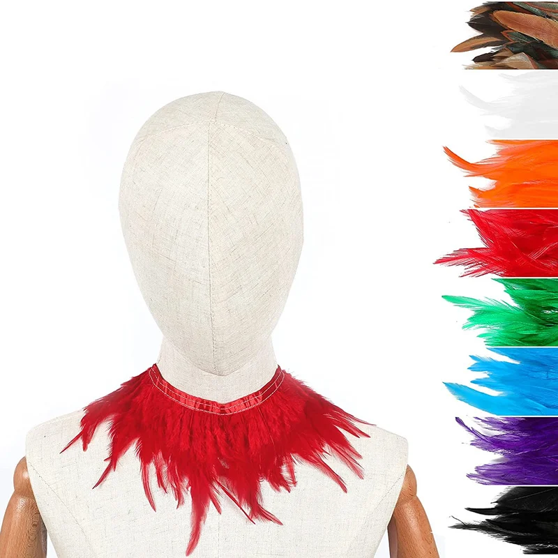 1 Meter Natürliche Schwarze Federn Besatzband Nähen Kleidung Verzieren Fasanenfedern Party Hochzeit Plumas Handwerk DIY Dekoration 10-15cm – Detail 12