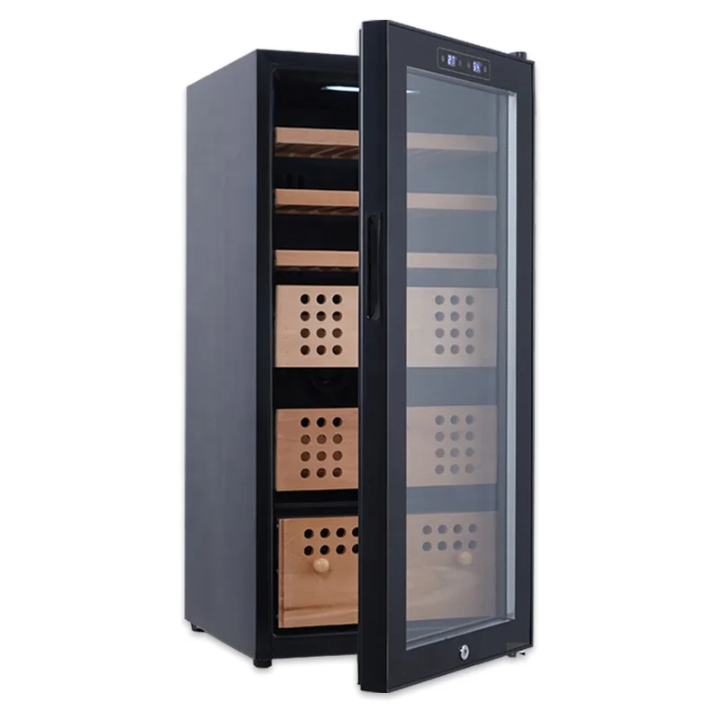50L-450L Humidity Temperature Control Compressor Thermoelectric Electronic Humidor Wine Cigar Cooler For Cigar
