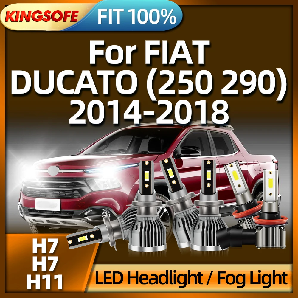 

KINGSOFE 110W H7 H11 фотолампы для автомобилей FIAT DUCATO (6000 250) 290 2015 2014 2016 2017