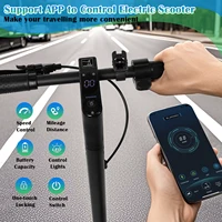 Trottinette électrique AOVOPRO 500W, moteur puissant, 35 km/h, autonomie 45 km, 42V14.5AH, 10 pouces, pliable intelligente avec application, trottinette électrique AOVOPRO TX01 avec amortissement 5