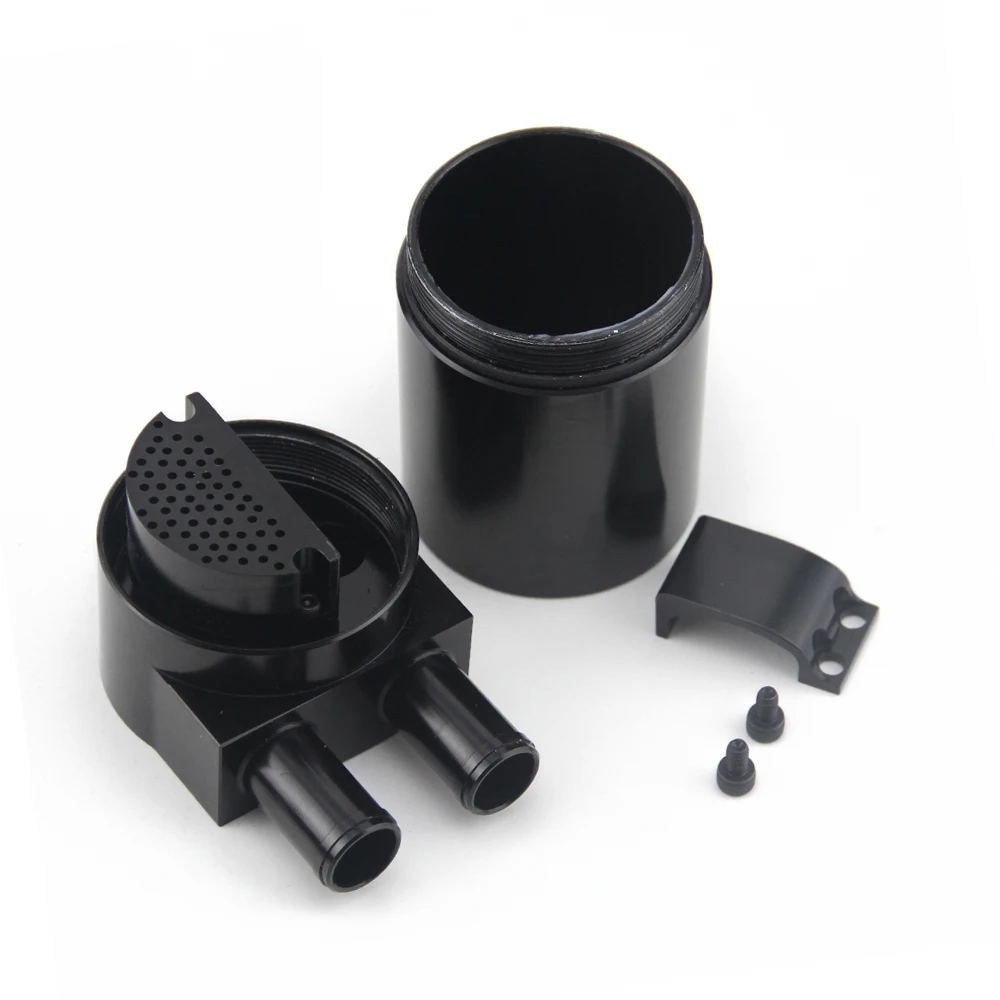 Universal Aluminum Alloy Reservior Oil Catch Can Tank For BMW N54 335 E90 E91 Touring E92 Coupe E60 E93 Black / Silver