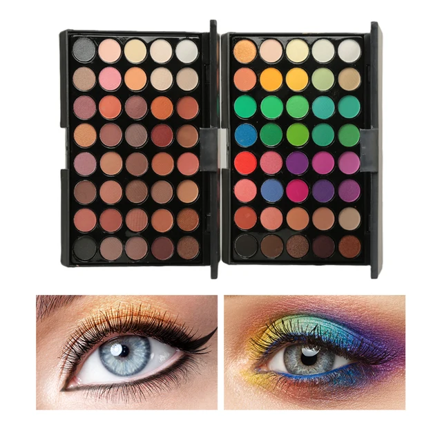 40 Color Matte Eyeshadow Palette Glitter Shimmer Eye Shadow Pallete Set Eye Makeup Tools Women Make Up Beauty Cosmetic Gift 2