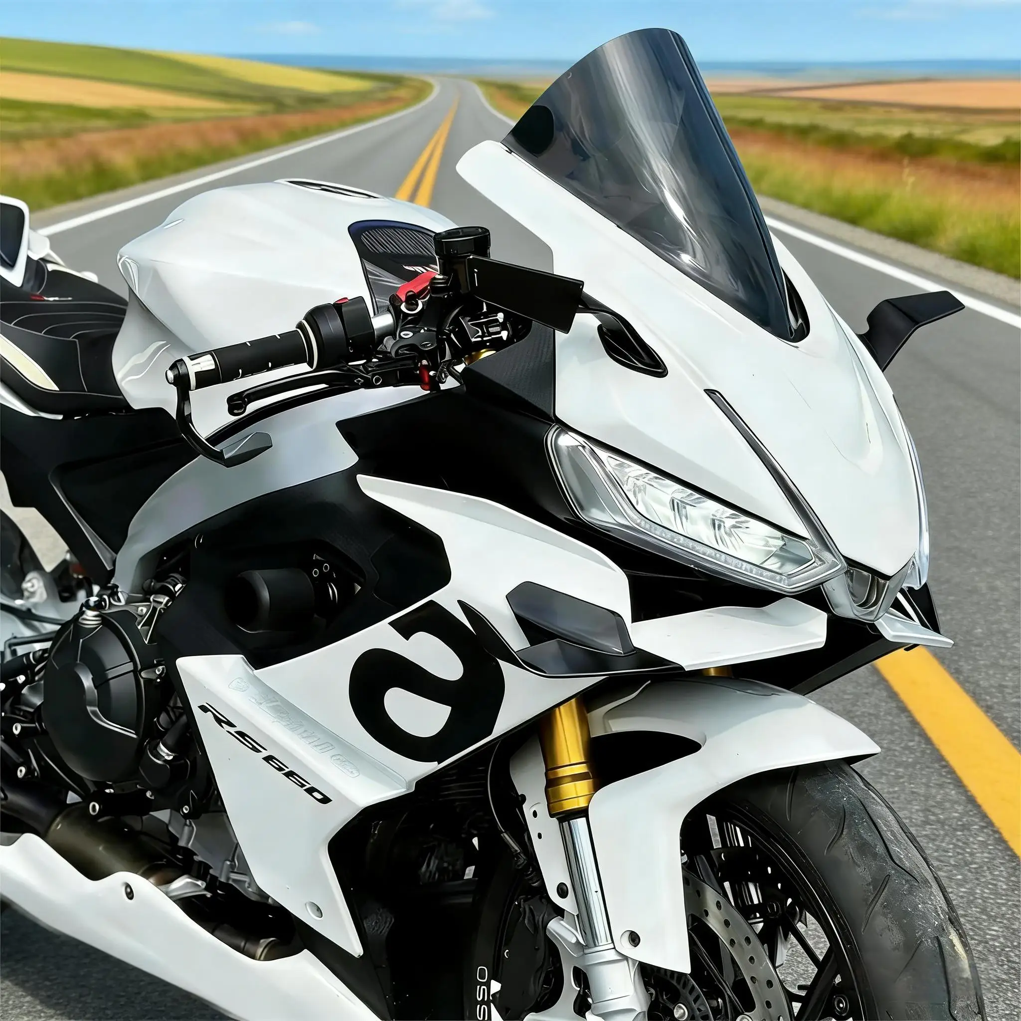 RS 660 rs660 CNC 알루미늄 조절식 스텔스 미러 (Aprilia RS V4 rsv4 RS660 2020-2025 오토바이 스포츠 윙렛 미러 키트)