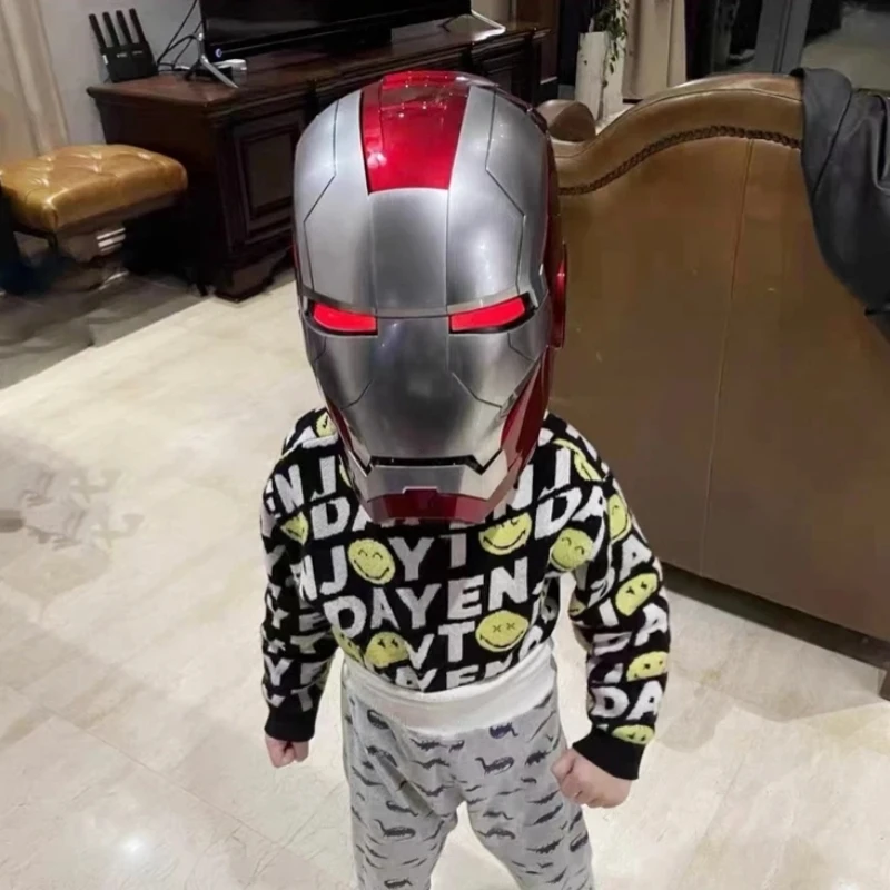 Marvel Iron Man 1:1 Cosplay Mk5 Casco Autoking Voice Remote Control Maschera Automatica Led Figure Action San Valentino Nuovi Regali