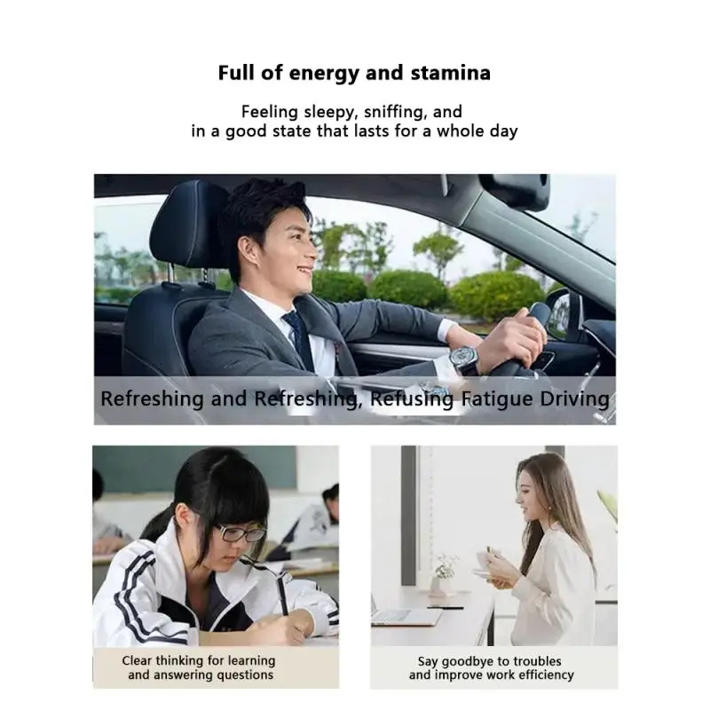 Nasal Inhaler 1-4 PCS For Refreshing Awakening Brain Energy Bar Mint Nasal Inhaler Provides Fresh Cooling Sensation Nasal Stopper Stick
