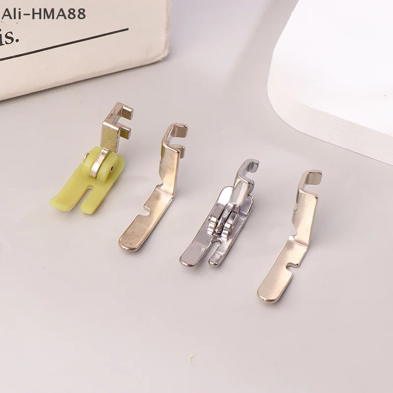 HMA88-4Pcs Old Sewing Machine Zipper Presser Foot Set (Iron Presser Foot Foot, Left Hole And Right Hole Single Side)