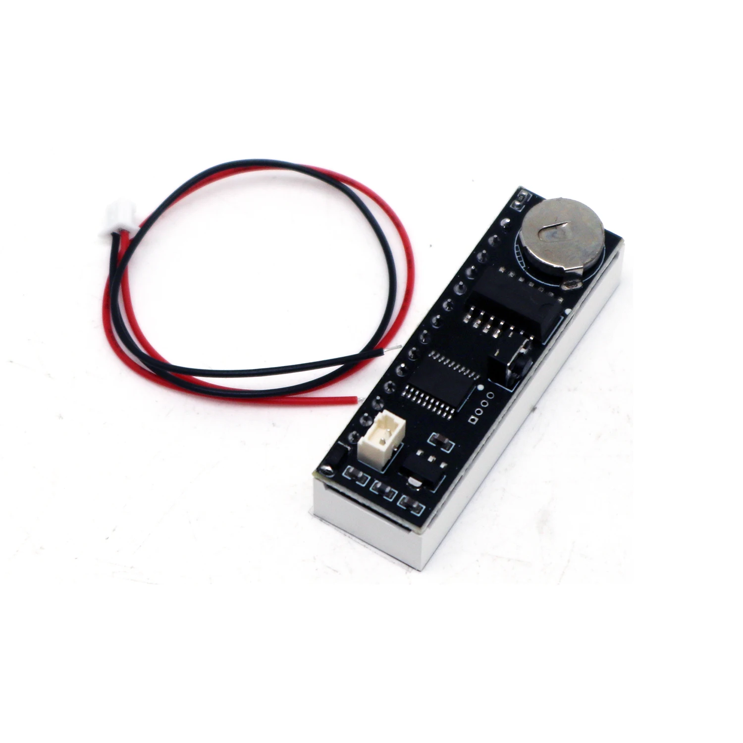 Compact LED Digital Clock with 6-Digit Display and Power-Off Memory