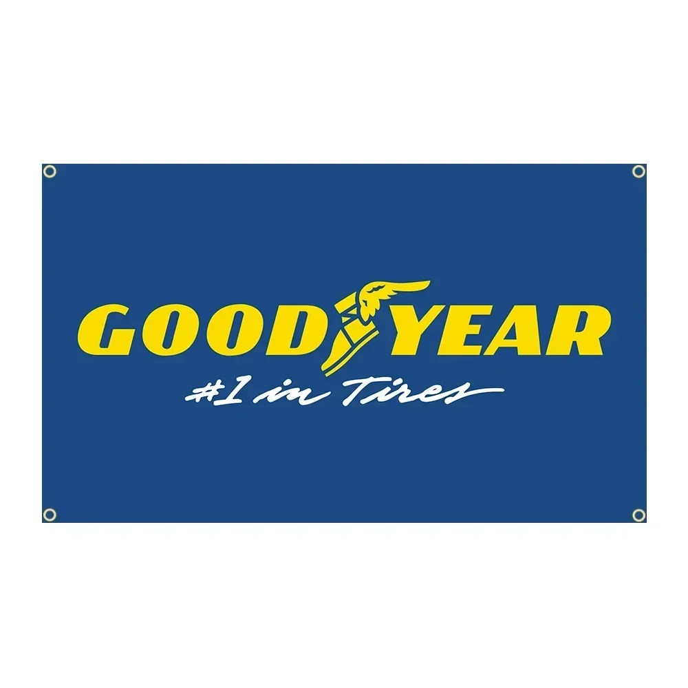

W 3X5FT Flag Good Year Raceway Tires Flag Polyester Printed Garage or Outdoor Decoration Banner ft banner flag decoration banner