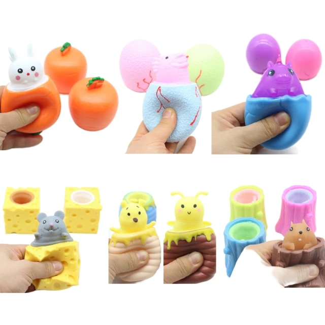 Mochi Squishy Kawaii pour enfant, jouet pour soulager le Stress, Animal  mignon, lapin, fraise, à montée lente - AliExpress