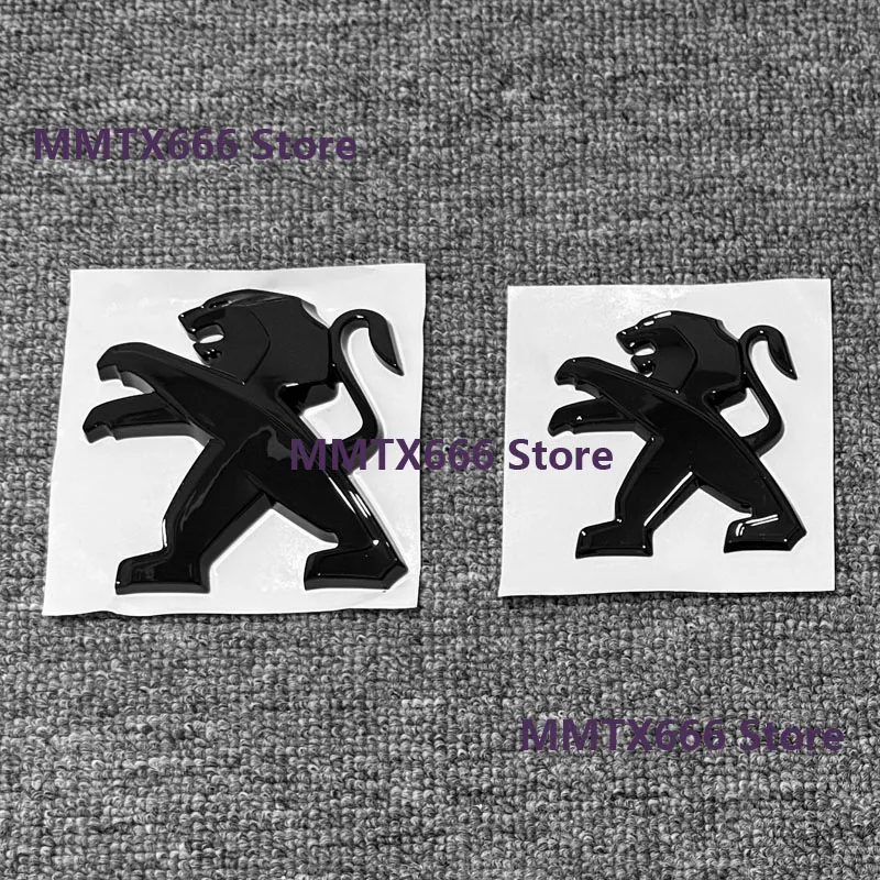 Sleek Black 3D Car Logo Emblem for Front and Rear Exterior