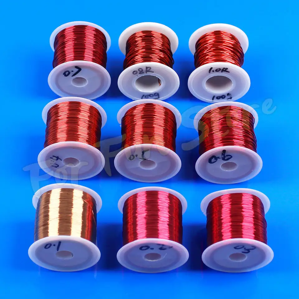 For Fun Copper Wire Enameled Wire 0.1mm -1.0mm Multi-purpose Bead String Cable Conductive Copper Wire Magnet Wire Bare Wire Coil image 3
