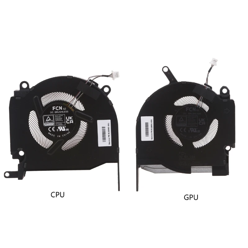 

2024 New CPU GPU Fan DC5V 0.5A Cooling Fans for OMEN Pro TPN-Q280 16-K 16-N Notebook CPU Cooler Radiator Fans Laptop Heatsink