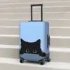 Cute Black Cat Suitcase Cover Holiday Animals Print Useful Luggage Case Business Protection 1