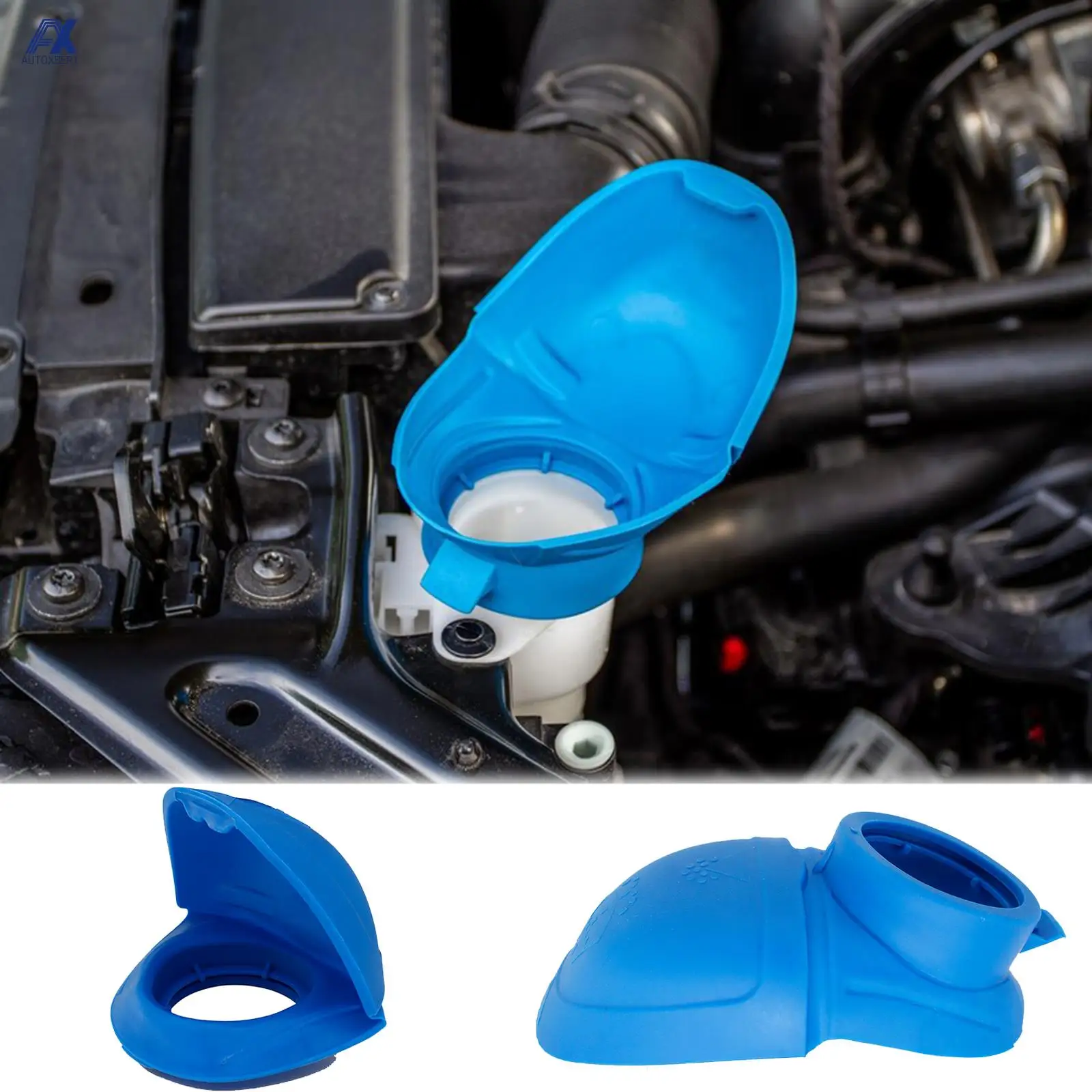 Spray Can Cover Car Wiper Washer Fluid Reservoir Bottle Cap Plastic Blue for Fiat Ducato 500