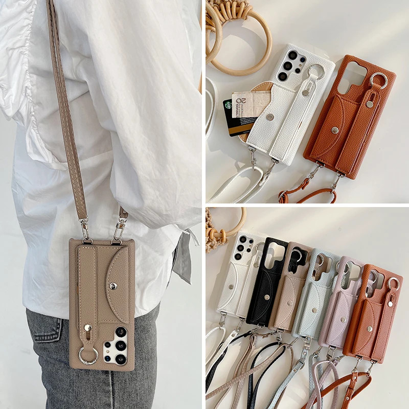 Wrist Strap Neck Lanyard Card Holder Wallet Case - Premium Protective Cover