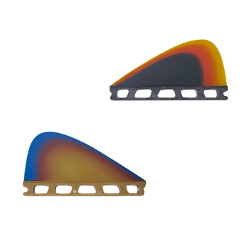 Piccola Pinna da Surf UPSURF FUTURE, Pinna Centrale Rainbow Color, Pinna per Tavola da Surf in Fibra di Vetro, Pinna Centrale per Surfing, Accessori per Surf