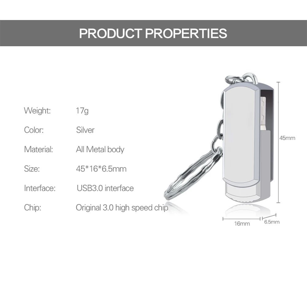 Usb 3.0 16TB High Speed Pendrive 8TB Metal Cle Usb Flash Drive 4TB 2TB Portable SSD Memoria Pen Drive