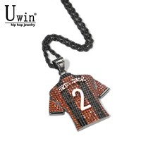 Uwin Custom Name Numbers Of Football Team Pendant Necklace Hip Hop Jewelry Football Accessories For Men Boy Soccer Gift