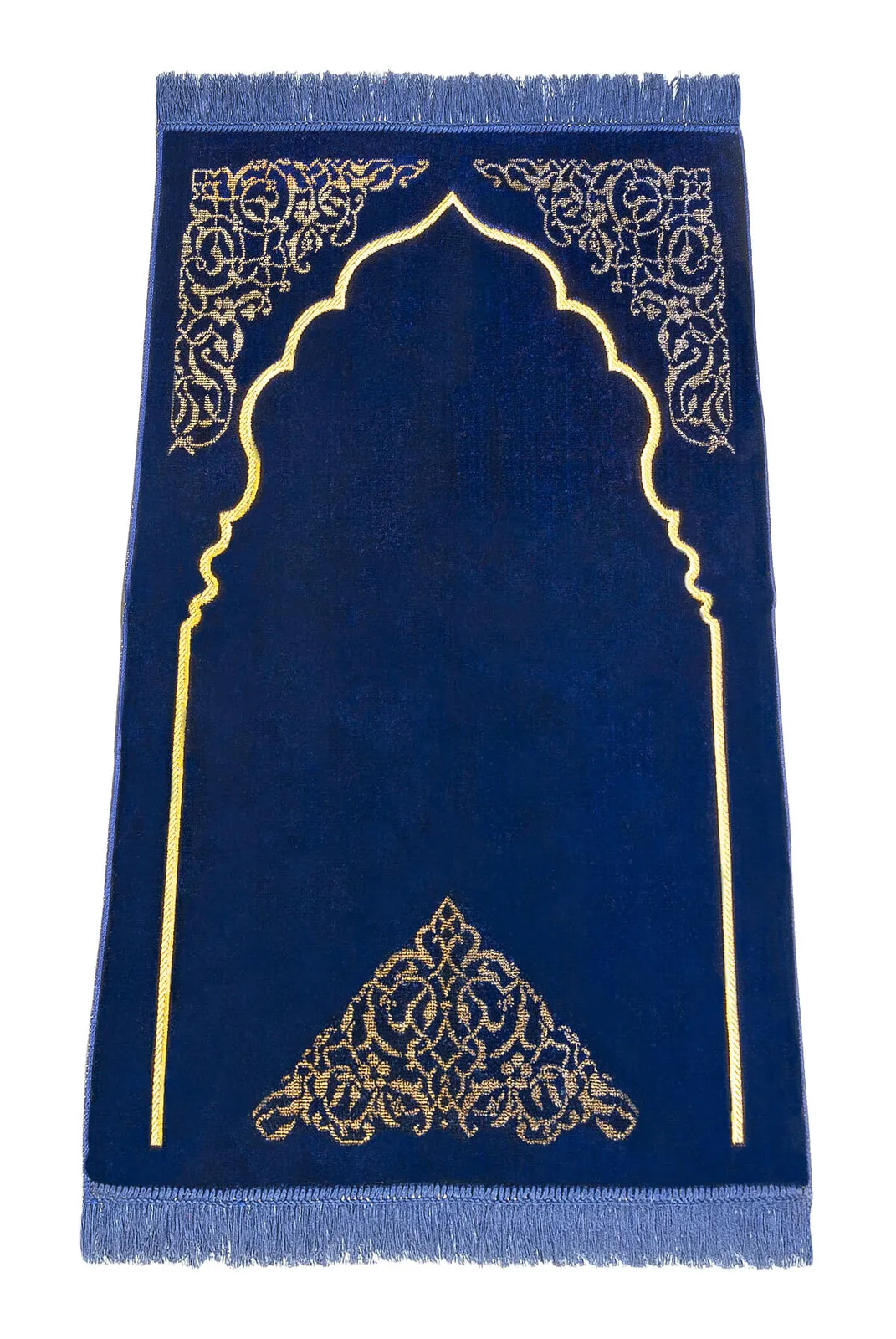 

Dodya Velvet prayer rug navy blue Muslim Islam Sheet Prayer Mat Holy Quraan Islamic Mats