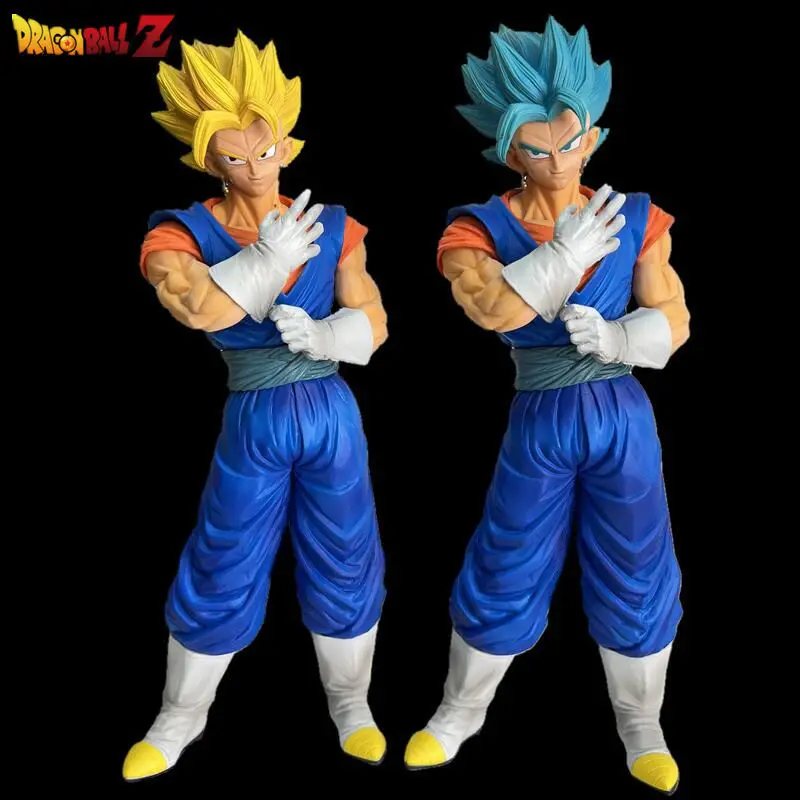 Dragon Ball Z Action Figure, Super Saiyajin, Cabelo Azul, Vegeta IV,  Figurinhas Vegetto Son Goku, Boneca Modelo em PVC, Presentes Infantis, 22cm