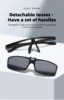 Seemfly Fashion Fishing Photochromic Polarized Flip Up Sunglasses Men Outdoor UV400 Night Vision Driving Color Change Goggles 2