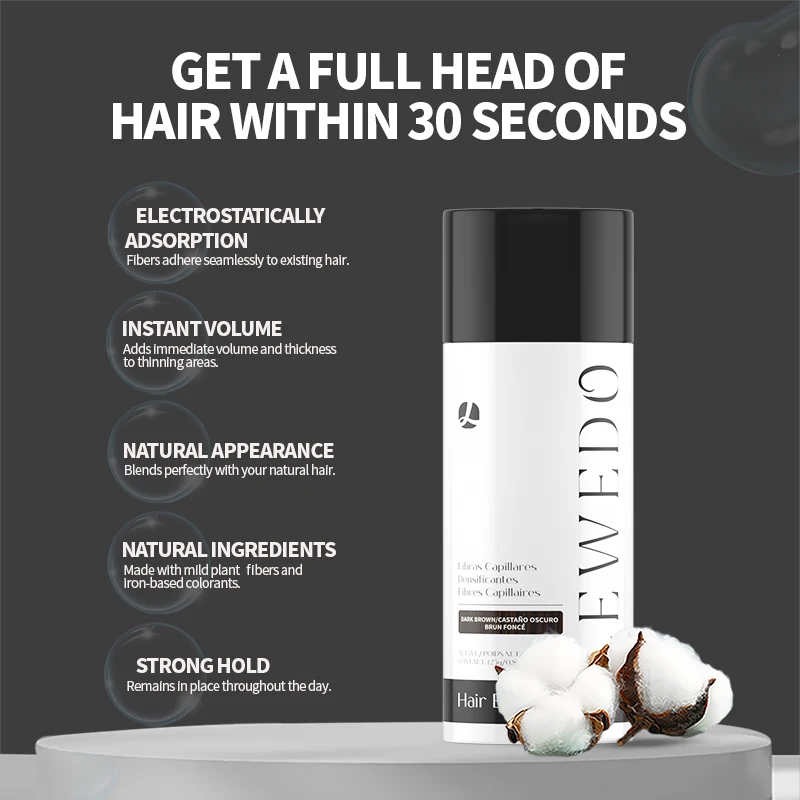 25g Hair Fibers Regrowth Powders Hair Building Fiber Natural Keratin Styling Powder Optimizer Dense Care Regrowth Fiber