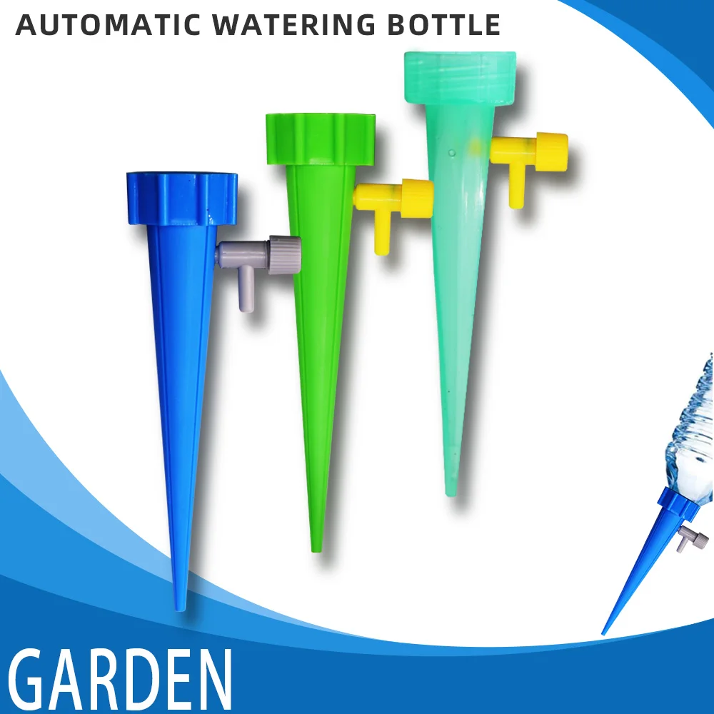 

Plant Flower Self Watering Devices Spikes Automatic Drip Irrigation Watering System Adjustable Control Valve Sprinkler Nozzle