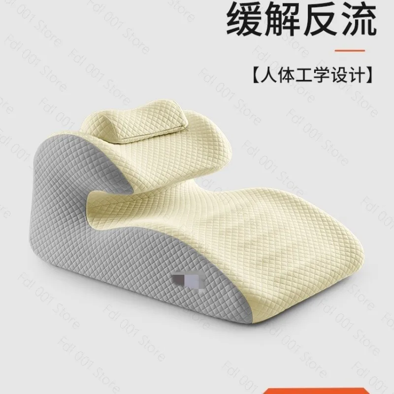 노인 임산부용 위-식도 역류 방지 리클라이닝 쿠션 침대 반쯤 누워서 사용하는 ..