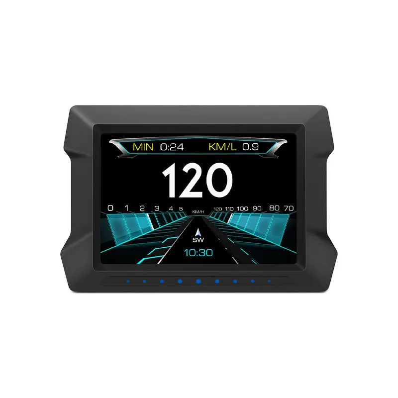 Intelligent Head Up Display HD OBD LCD Instrument Slope Meter Car Fault Code Cleare Detector Vehicle Speed Detection Display