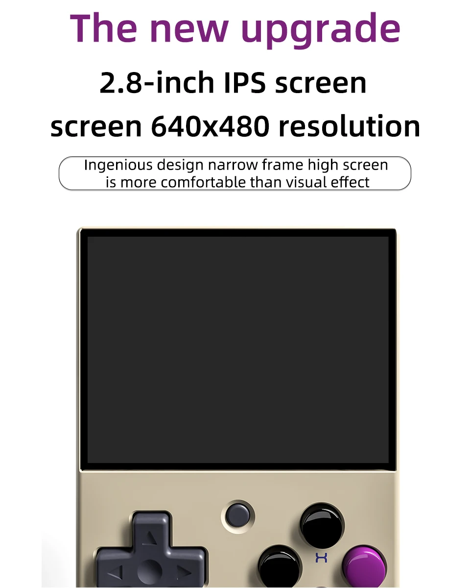 MIYOO MINI V2 Open Source Retro Handheld Game Console Video Game Console  2.8 Inch IPS HD Screen Linux System Classic Games 128G