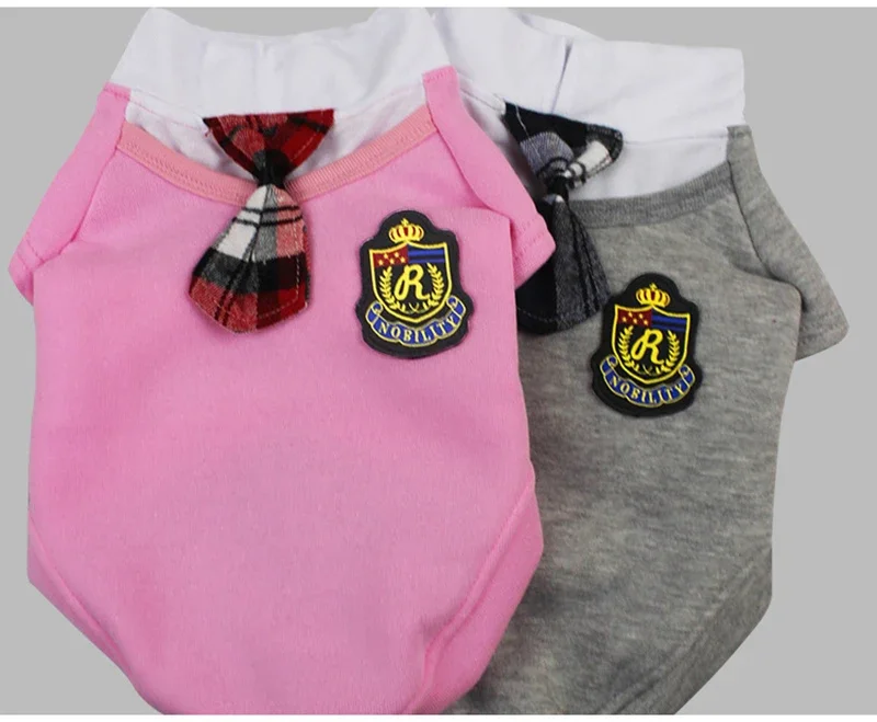 Campus Pet Dog Clothes Pet Uniform Clothing for Small Medium Dogs Costume Chihuahua Puppy Shirt Clothes for Dogs Ropa Perro
