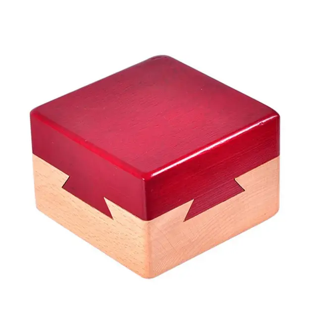 Unlock Wooden Brain Teaser Puzzle Opening Puzzle Box Luban Lock IQ Puzzle Mind Brain Teaser 3D Wooden 3D Wooden Puzzles 2