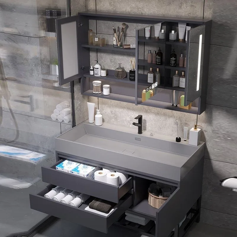 New bathroom cabinet integrated oversized basin bathroom washbasin washbasin cabinet combined household