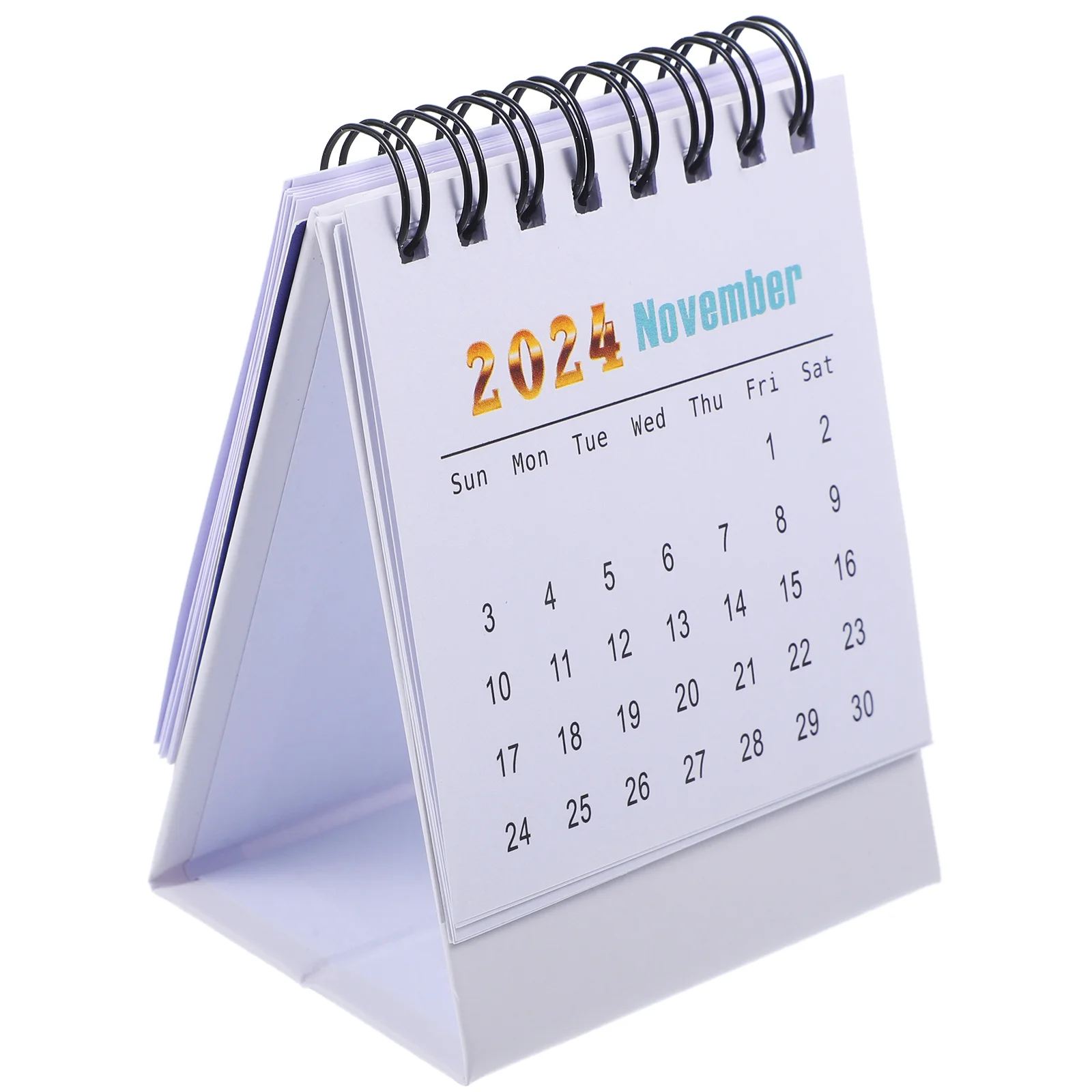 

Easel 2024 Mini Desk Calendar Office Monthly Memo Small Flip for Decorative Daily Use