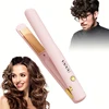 2 in 1 wireless mini portable USB hair straightener, intelligent temperature control upgrade anti-scalding, large capacity lithi 1
