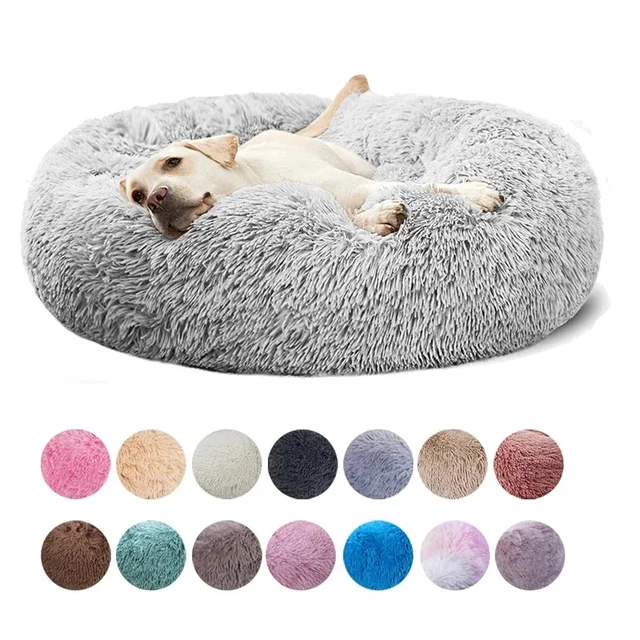 Round Pet Bed for Large Dog Bed Donut Long Plush Cat Bed for Medium Dog House Winter Warm Sleeping Pet Kennel Removable Dog Sofa Round Pet Bed for Large Dog Bed Donut Long Plush Cat Bed for Medium Dog House Winter Warm Sleeping Pet Kennel Removable Dog Sofa