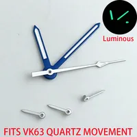 Aiguilles de montre pour mouvement à quartz VK63 VK63A, aiguilles vertes lumineuses 6