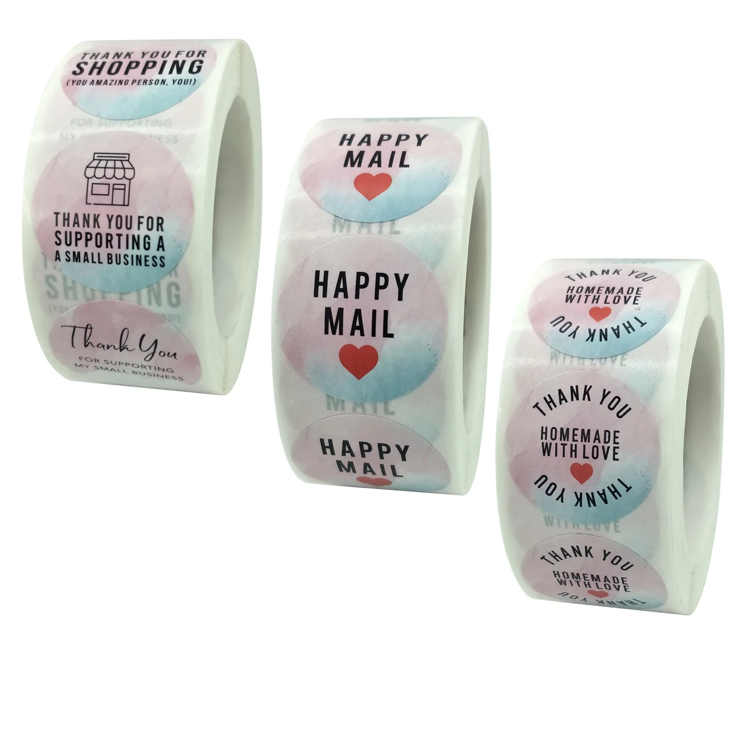 

50-500pcs. Thank you for your handmade handicrafts. Decorate the envelope and seal it with holiday stickers