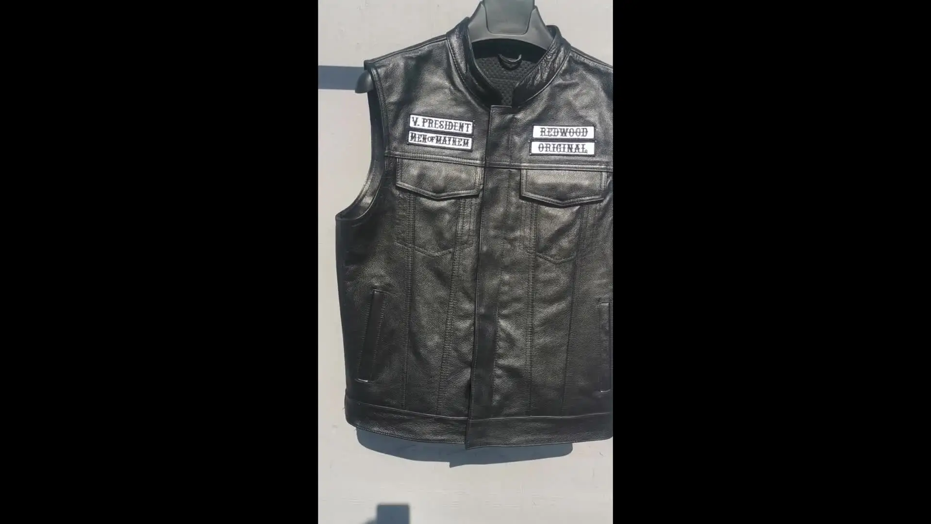MDM Sons of Anarchy Motorcycle Vest - Genuine leather - 2XL
