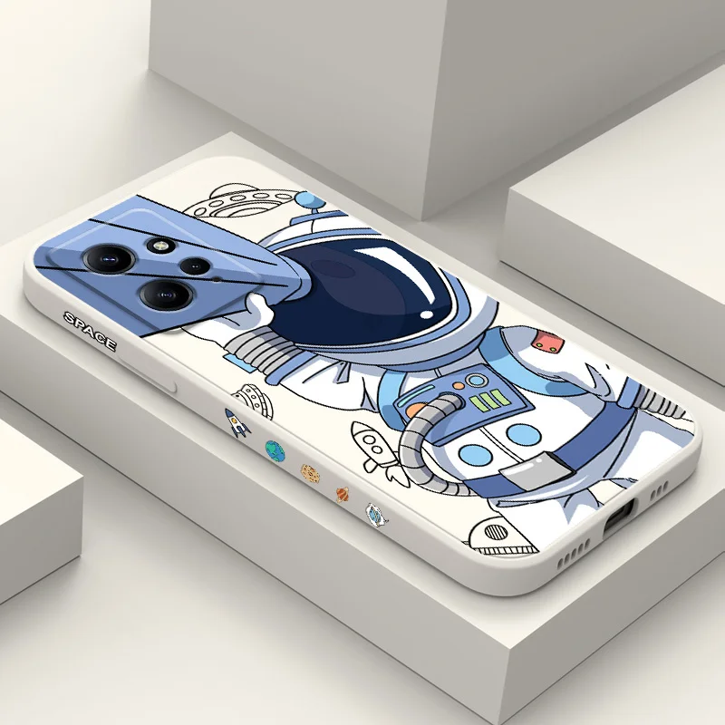 Custodia Per Telefono Gazebo Space Per Xiaomi Redmi Note 12 12S 11 11S 10 10T 10S 9 9S 8 7 Pro Plus 4G 5G Cover In Silicone Liquido