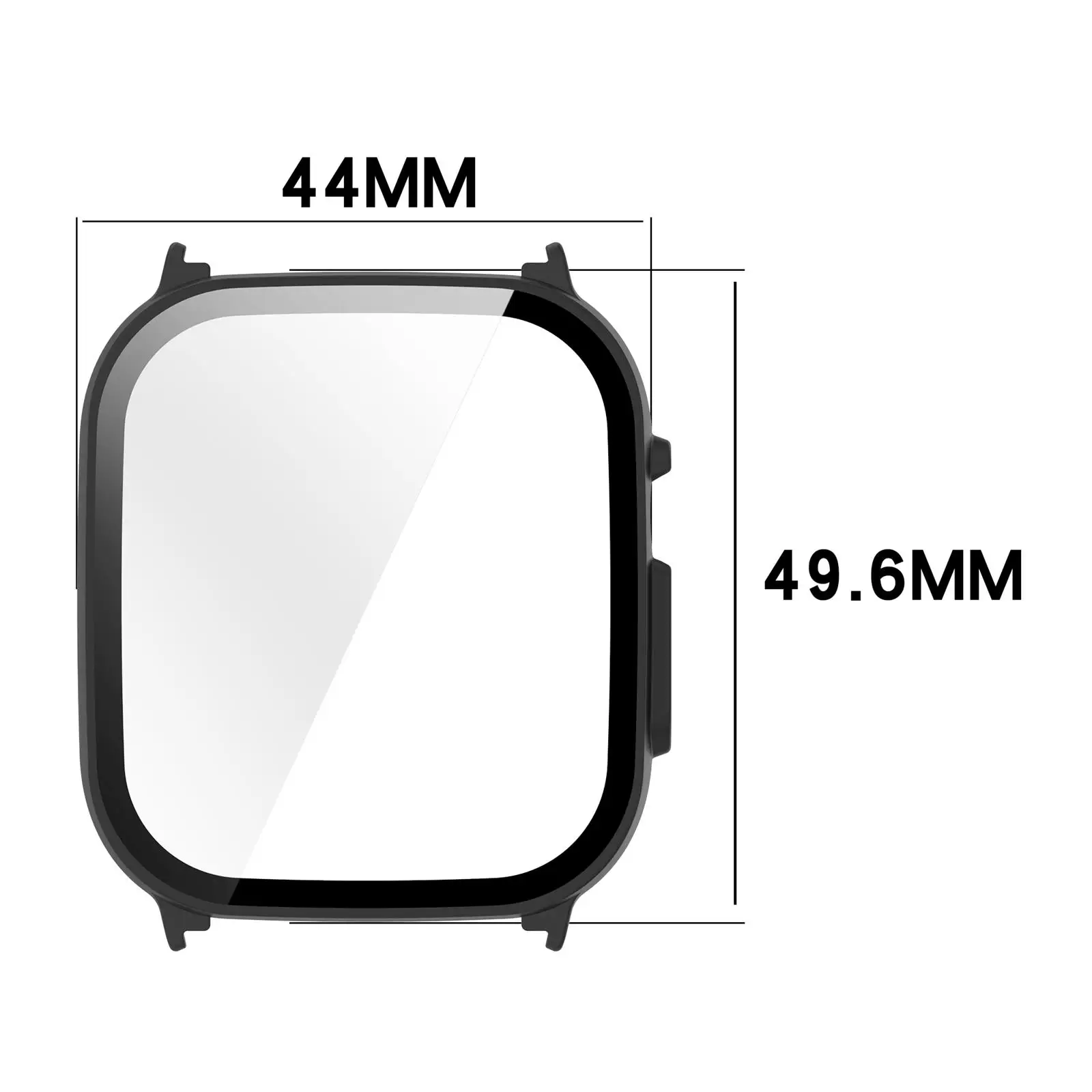 Enhanced All-Around Bumper with Tempered Glass for Smartwatch Protective Cover Accessories