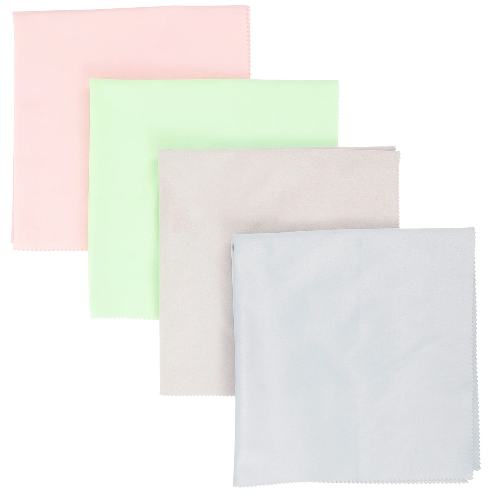 

4Pcs Eyeglasses Cleaning Cloths Comfortable Cleaning Cloths Portable Glasses Cleaning Cloths